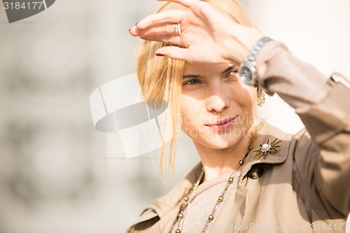 Image of fashion portrait of a beautiful girl