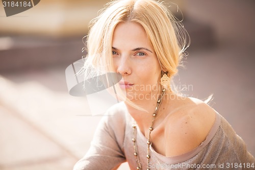 Image of fashion portrait of a beautiful girl