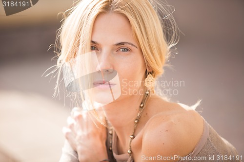Image of fashion portrait of a beautiful girl