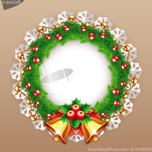 Image of Christmas Wreath with Bells