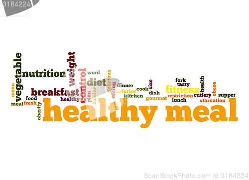 Image of Healthy meal word cloud