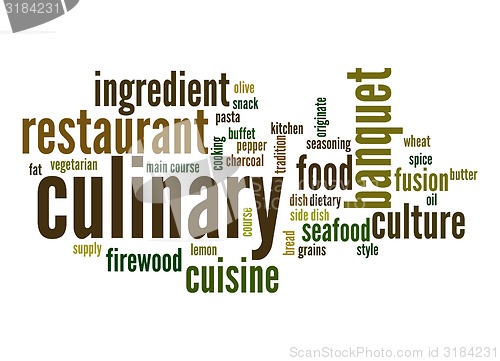 Image of Culinary word cloud