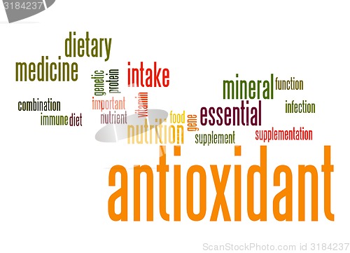 Image of Antioxidant word cloud