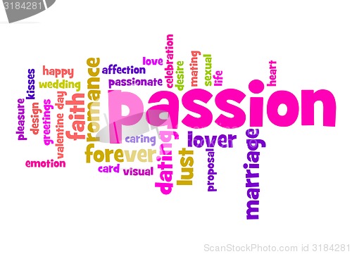 Image of Passion word cloud