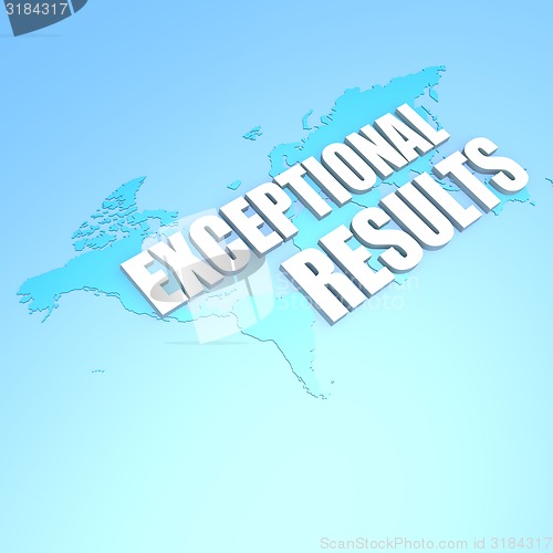 Image of Exceptional results world map