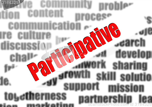 Image of Participative word cloud