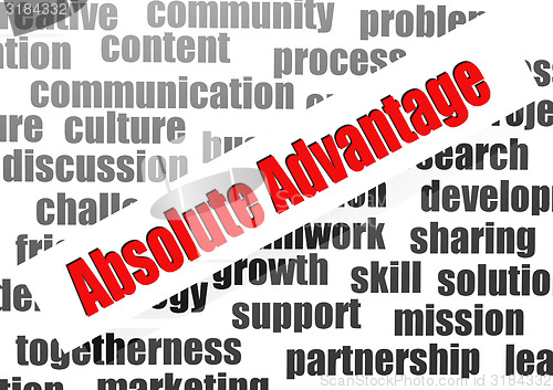 Image of Absolute advantage word cloud