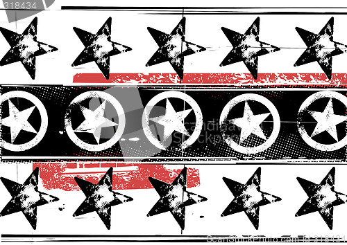 Image of Grunge stars pattern