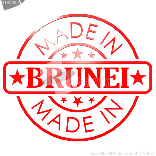 Image of Made in Brunei red seal