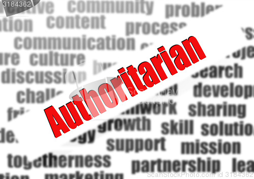 Image of Authoritarian word cloud