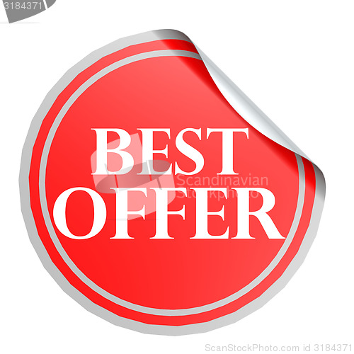 Image of Best offer red circle label