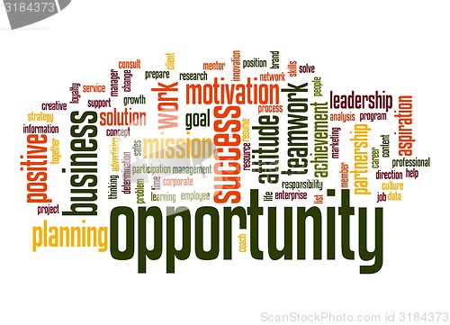 Image of Opportunity word cloud