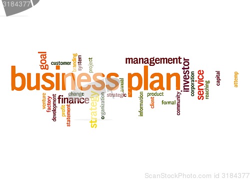 Image of Business plan word cloud