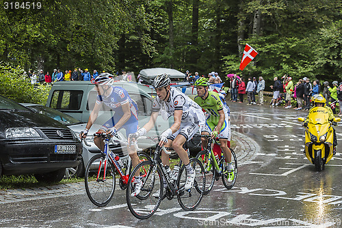 Image of Group of Three Cyclists