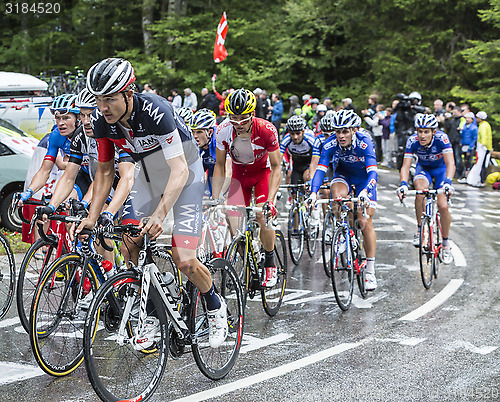 Image of The Peloton in Full Effort