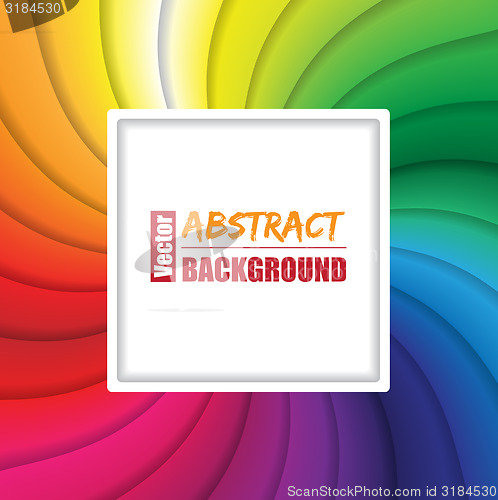 Image of Twirling rainbow background with place for text