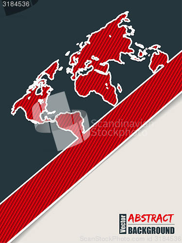 Image of Corporate brochure background in slate blue and red