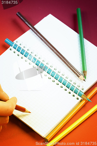 Image of Pencil and agenda