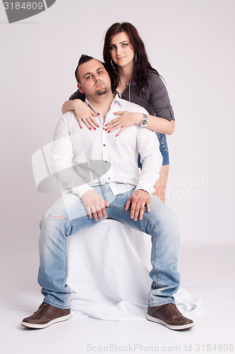 Image of Young couple in studio