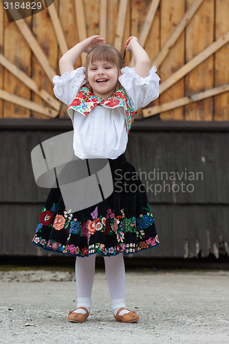 Image of Little girl in traditional costume