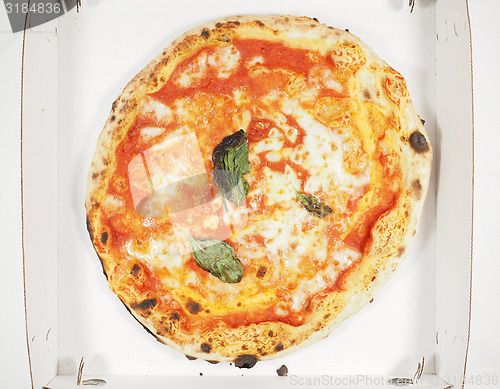 Image of Margherita pizza carton