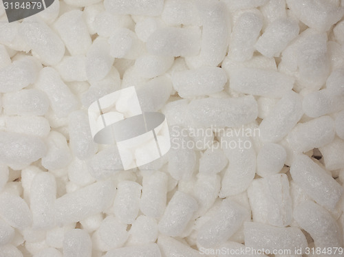 Image of White polystyrene beads background