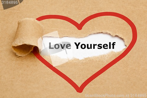 Image of Love Yourself Torn Paper