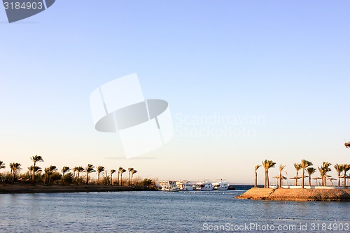 Image of Ships in the Parking Lot near the Beach.