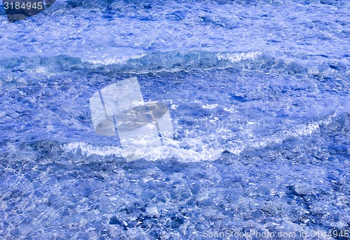 Image of Blue water texture. 