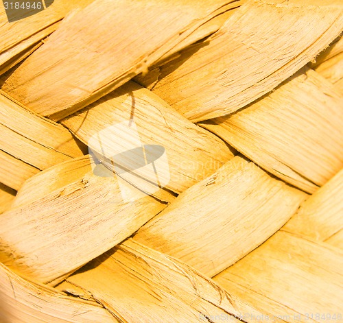 Image of Yellow wicker background