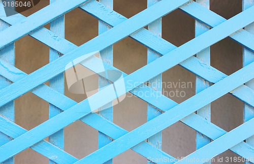 Image of Blue fence