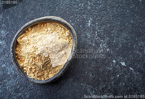 Image of bowl of maca powder