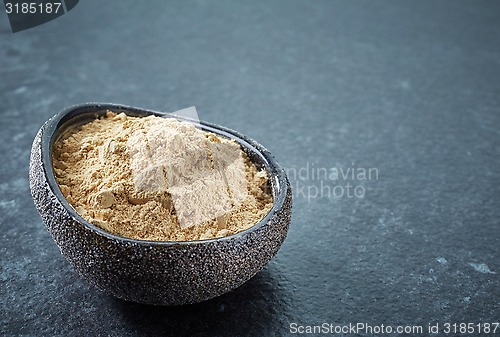 Image of bowl of maca powder