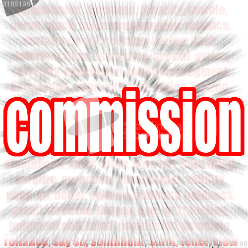 Image of Commission word cloud