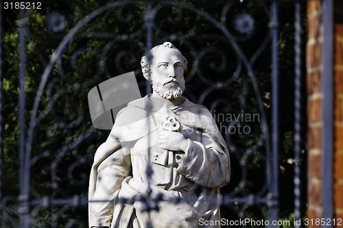 Image of Saint Peter statue in Wroclaw in Poland