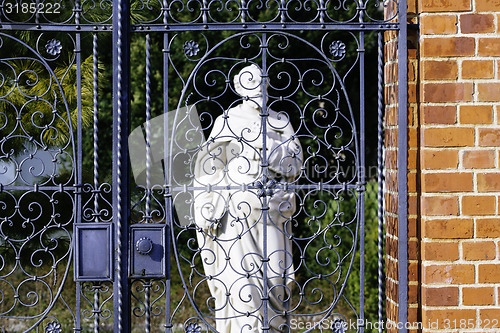 Image of Saint Peter statue in Wroclaw in Poland