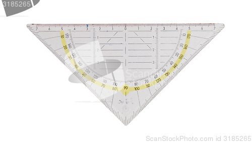 Image of Protractor isolated