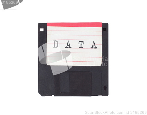 Image of Floppy disk, data storage support 