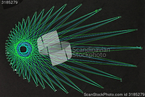 Image of Display of colorful threads