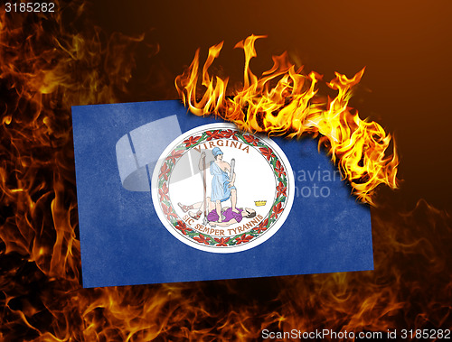 Image of Flag burning - Virginia