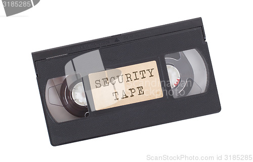 Image of Retro videotape isolated on white