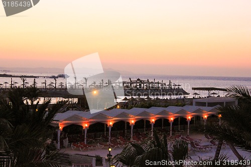 Image of Seashore in the Evening.