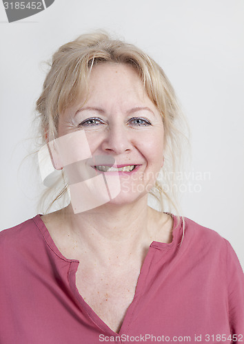 Image of older woman studio portrait