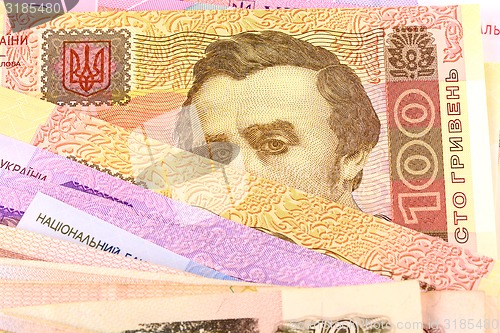 Image of european money, ukrainian money