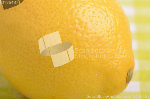 Image of fresh lemon close up