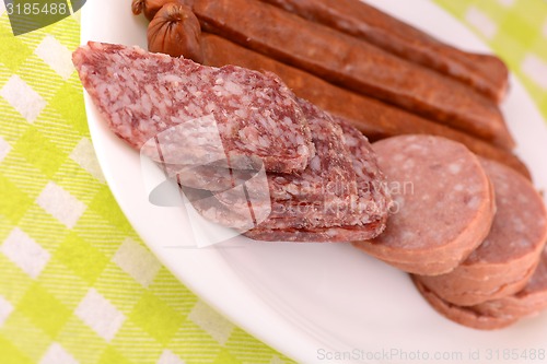 Image of salami and red pepper