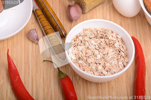 Image of bowl of corn flakes and red pepper