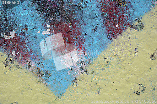 Image of classic grunge texture of aging painted wall