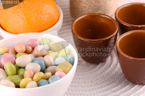 Image of candies and fruits