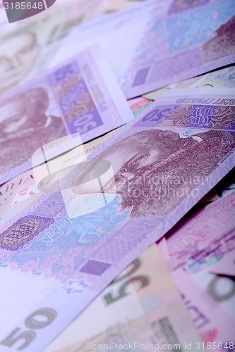 Image of european money, ukrainian hryvnia